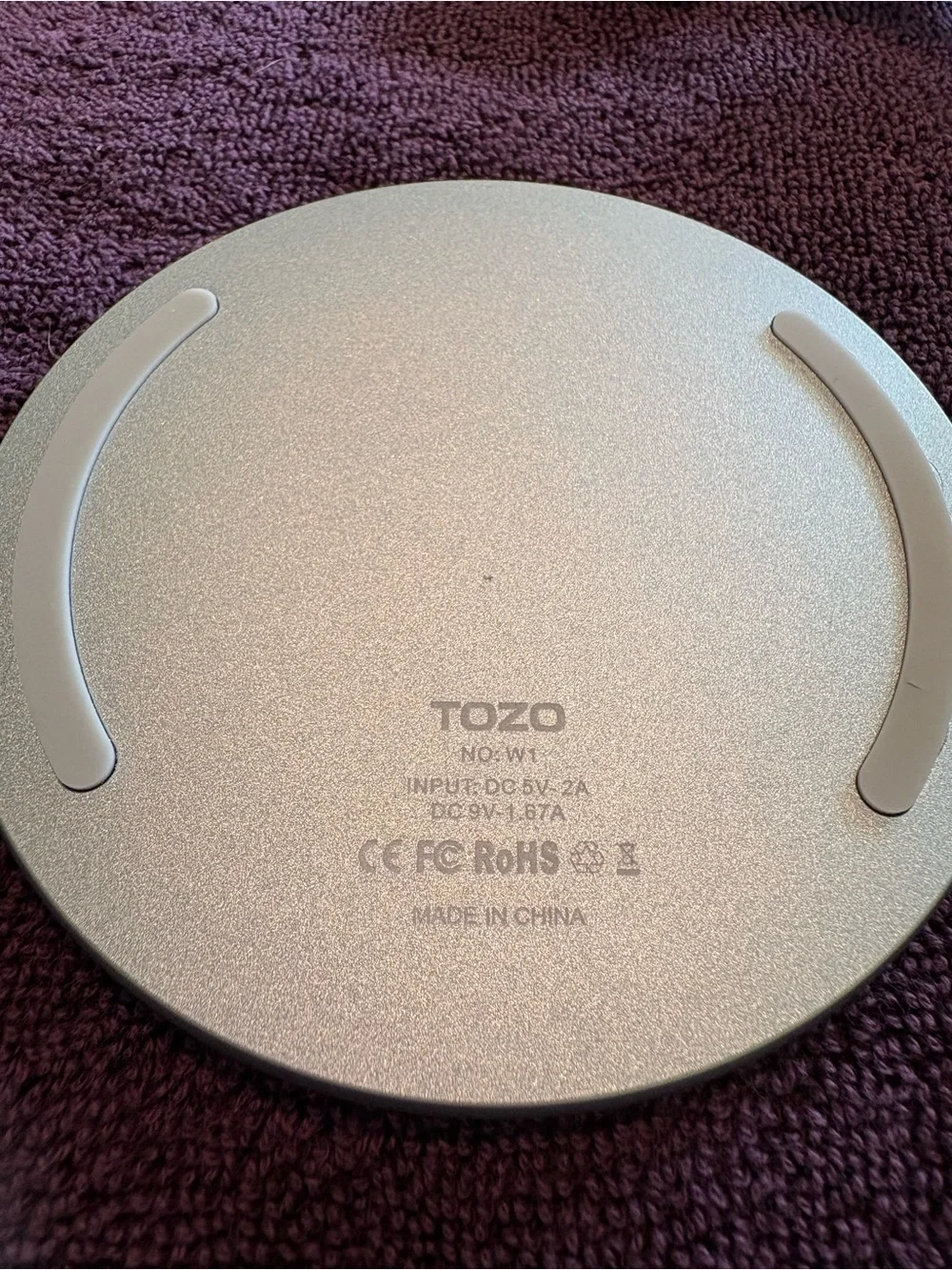 White Wireless Charging Pad USB-C Compatible